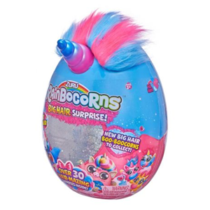 عروسک سورپرایزی رینبوکورنز RainBocoRns سری Big Hair Surprise با شاخ صورتی و بنفش-اسباب بازی